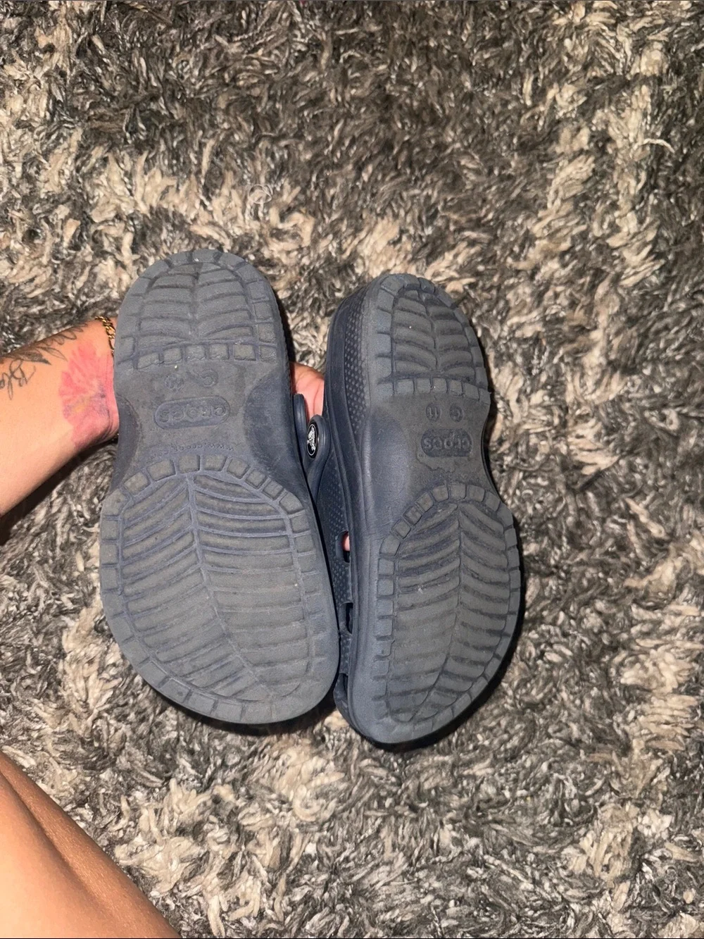 CROCS Kids Classic Clog Sandals in Navy